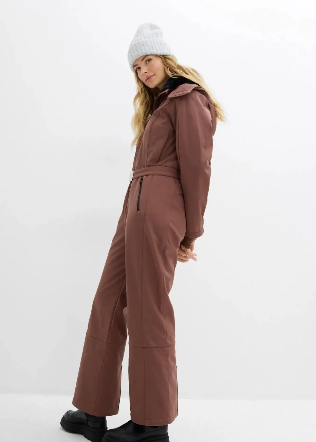 wasserabweisender, warmgefütterter Softshell-Skianzug