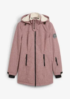 wasserdichte Funktions-Outdoor-Longjacke mit Teddyfleece