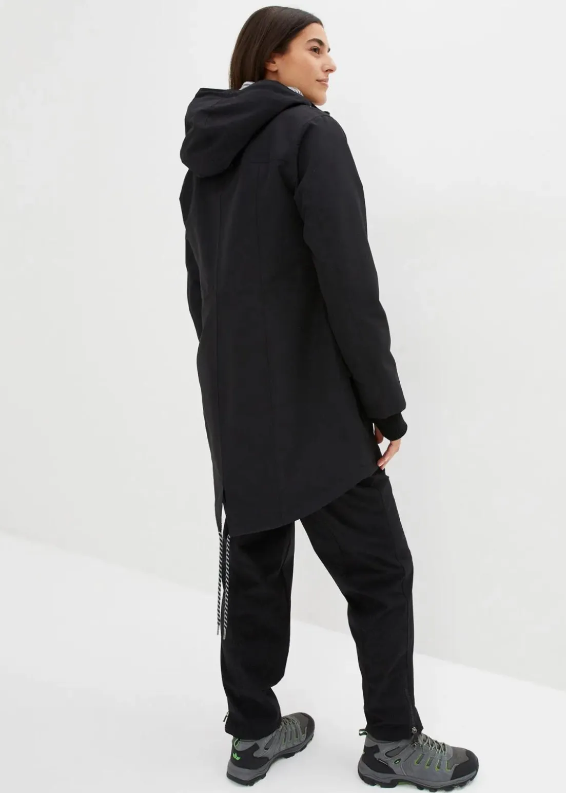 wasserdichte 3in1 Longjacke mit praktischen Taschen