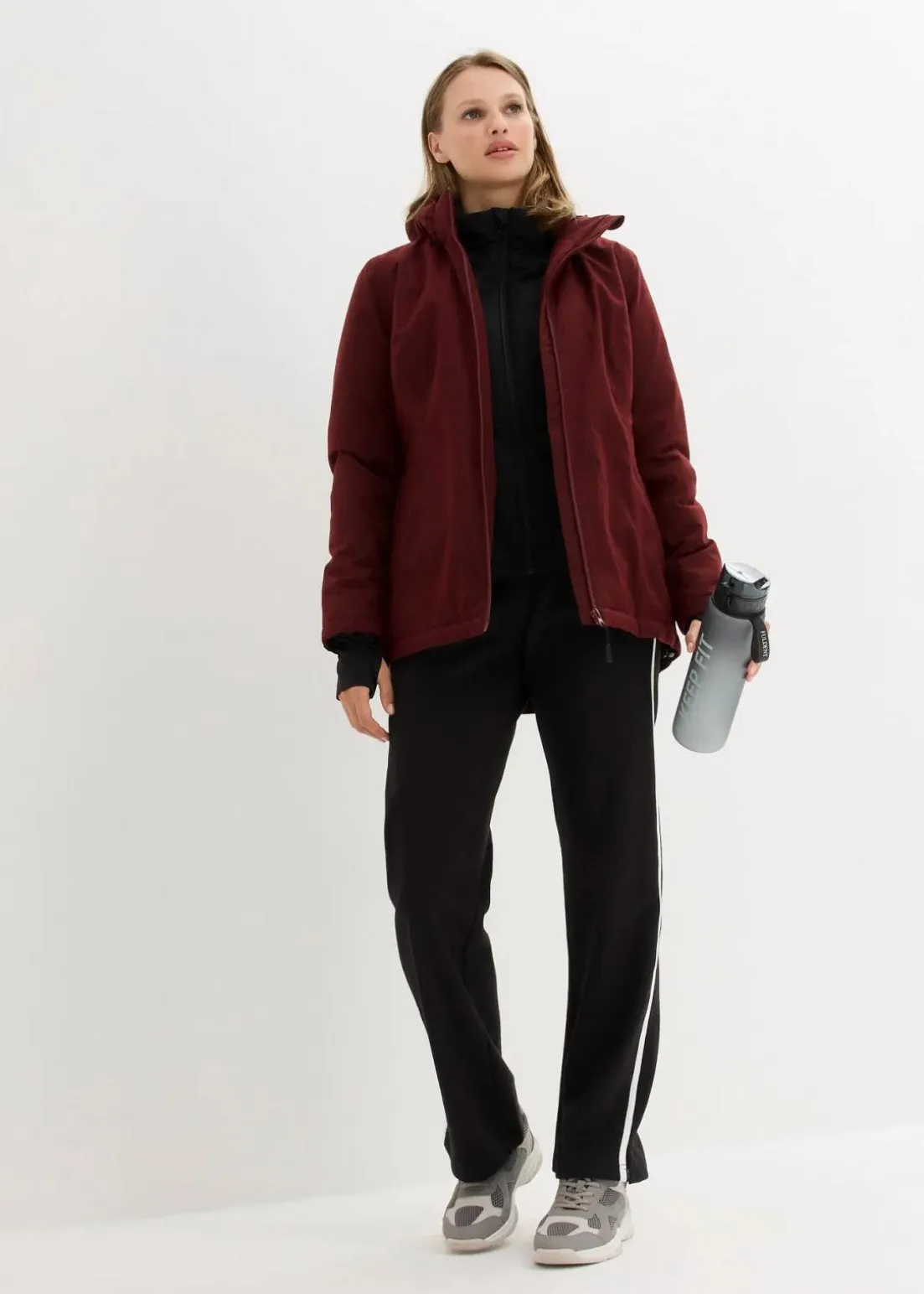 Wasserdichte 2in1 Optik Funktions-Jacke