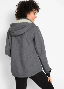 wasserdichte Outdoor-Funktions-Jacke mit Teddyfleece