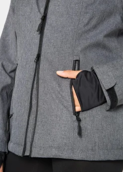 wasserdichte Outdoor-Funktions-Jacke mit Teddyfleece