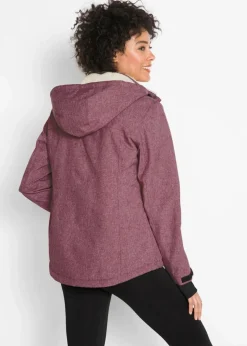 wasserdichte Outdoor-Funktions-Jacke mit Teddyfleece
