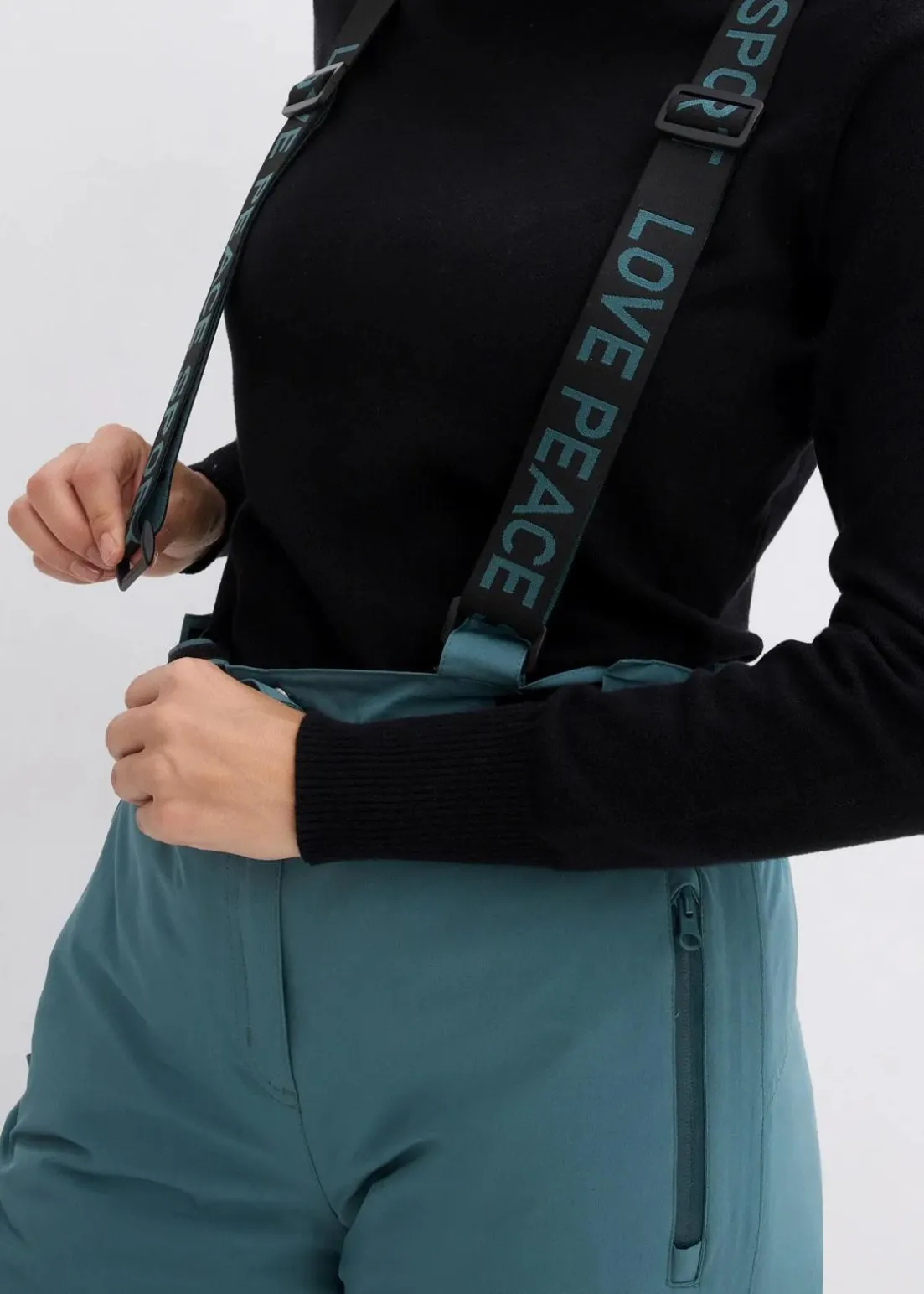 wasserdichte Ski Funktions-Thermohose mit abnehmbaren Trägern