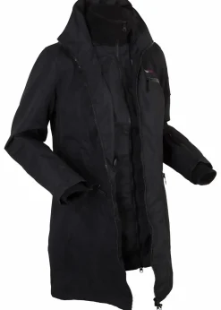 wasserdichter Funktions-Outdoor-Übergangsmantel mit Kapuze, 2 in 1-Optik