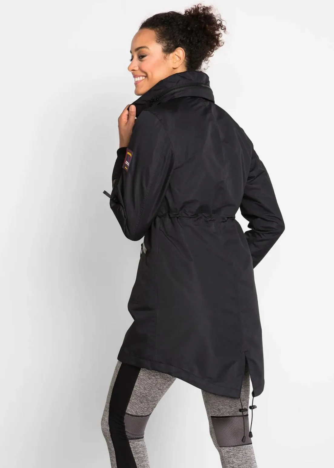 wasserdichter Funktions-Outdoor-Übergangsmantel mit Kapuze, 2 in 1-Optik