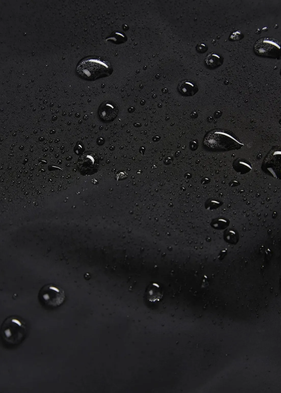 wasserdichter, wattierter Regenmantel in Midi-Länge