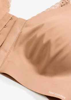 Wattierter Feel Comfort Lasercut-BH ohne Bügel mit Vorderverschluss