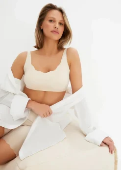 Wattierter Feel Comfort Lasercut T-Shirt BH ohne Bügel