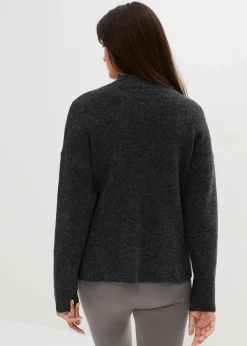 Weicher Umstands-und Stillpullover mit Schlitz