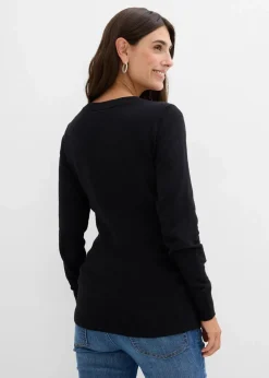 weihnachtlicher Umstandspullover aus Bio-Baumwolle