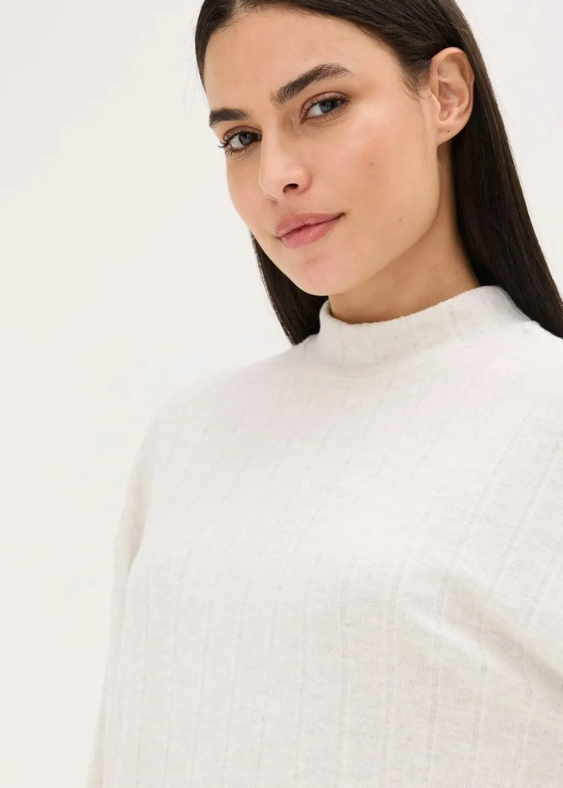 Weit geschnittener Loungewear Hausanzug aus weicher Rippe