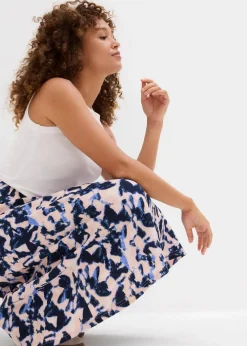 Weit geschnittener Midi-Rock