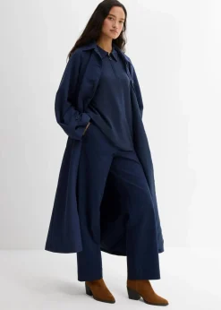 Weite 7/8 Hose aus elastischem Bio-Baumwoll-Mix