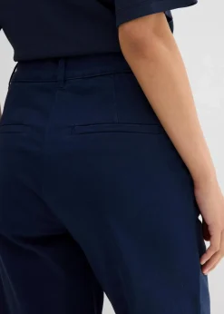 Weite 7/8 Hose aus elastischem Bio-Baumwoll-Mix