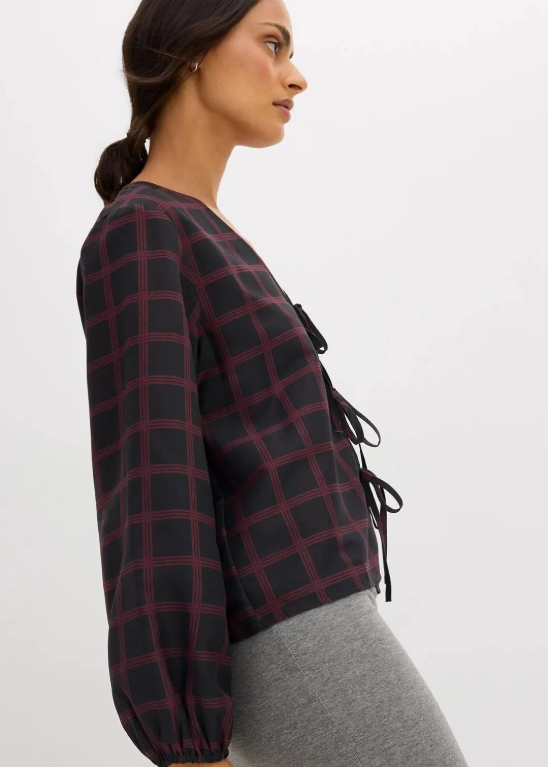 Weite Bluse aus softer Viskose