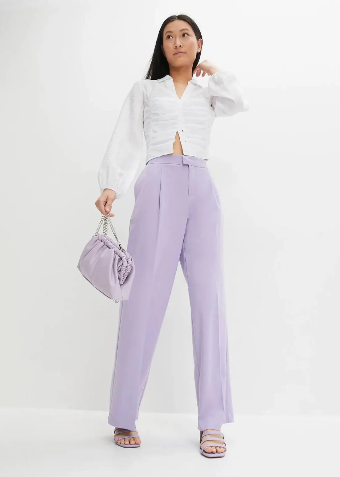 Weite Bundfaltenhose