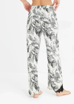 Weite Pyjamahose aus softem Viskose-Mix