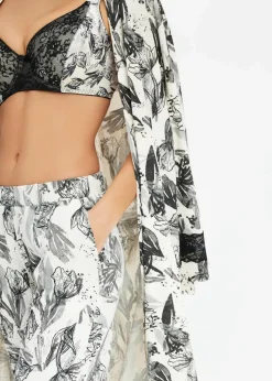 Weite Pyjamahose aus softem Viskose-Mix