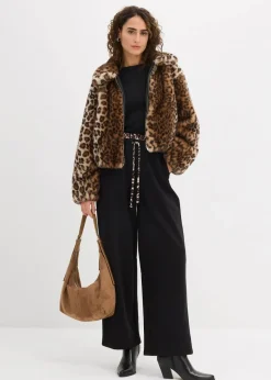 Weite Sweathose mit Kontrastbund