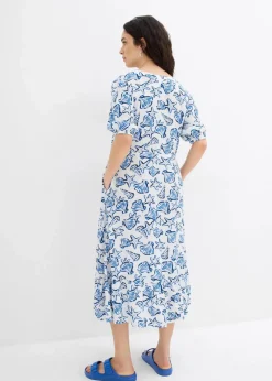 Weites Kleid aus Viskosecrincle