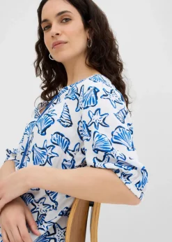 Weites Kleid aus Viskosecrincle