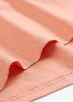 Weites Long-Shirt mit V-Ausschnitt, Kurzarm (5er Pack)