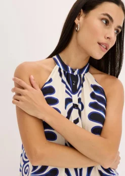 Weites Maxikleid aus fließender Viskose