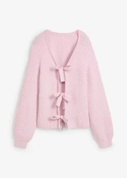 Wendestrickjacke mit Schleifen