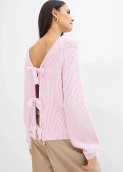 Wendestrickjacke mit Schleifen