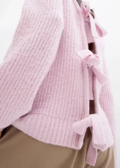 Wendestrickjacke mit Schleifen