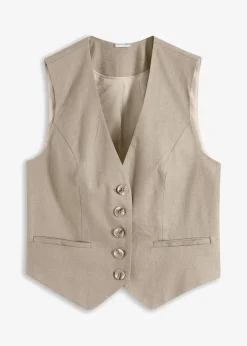 Weste aus fließendem Viskose-Mix