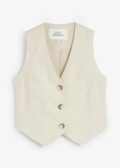 Weste aus reinem Leinen
