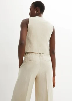 Weste aus reinem Leinen