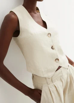 Weste aus reinem Leinen