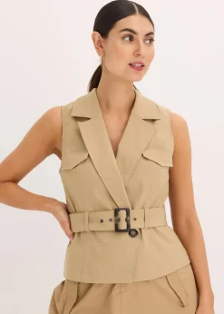 Weste mit Gürtel