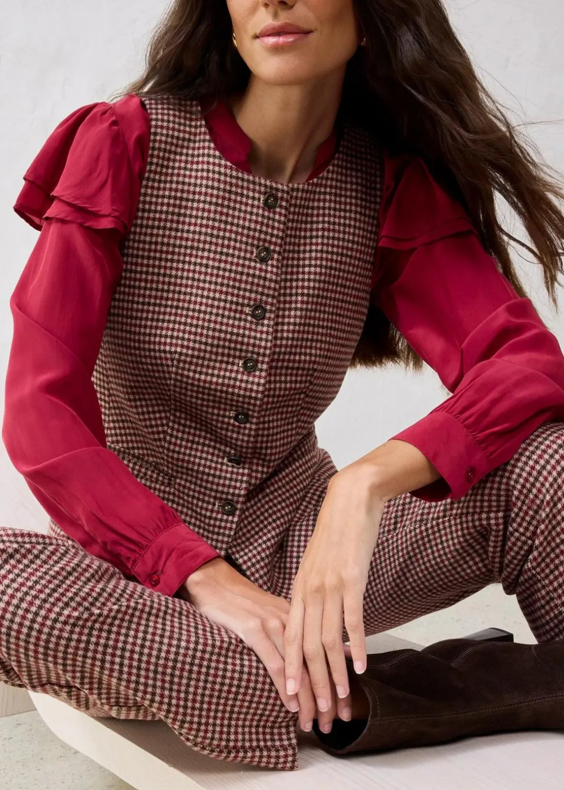 Weste mit Wollanteil