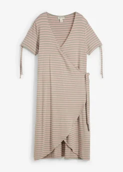 Wickelkleid aus fließendem Viskose-Elasthan-Mix