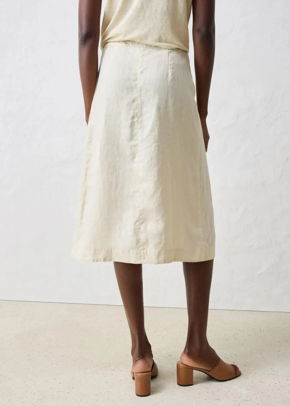 Wickelrock aus reinem Leinen