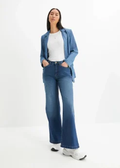 Wide Leg Jeans High Waist, Bio-Baumwolle