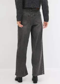 Wide Leg Jeans Mid Waist