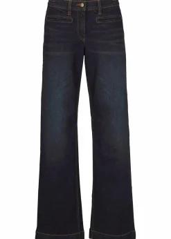Wide Leg Jeans Mid Waist, Bequembund