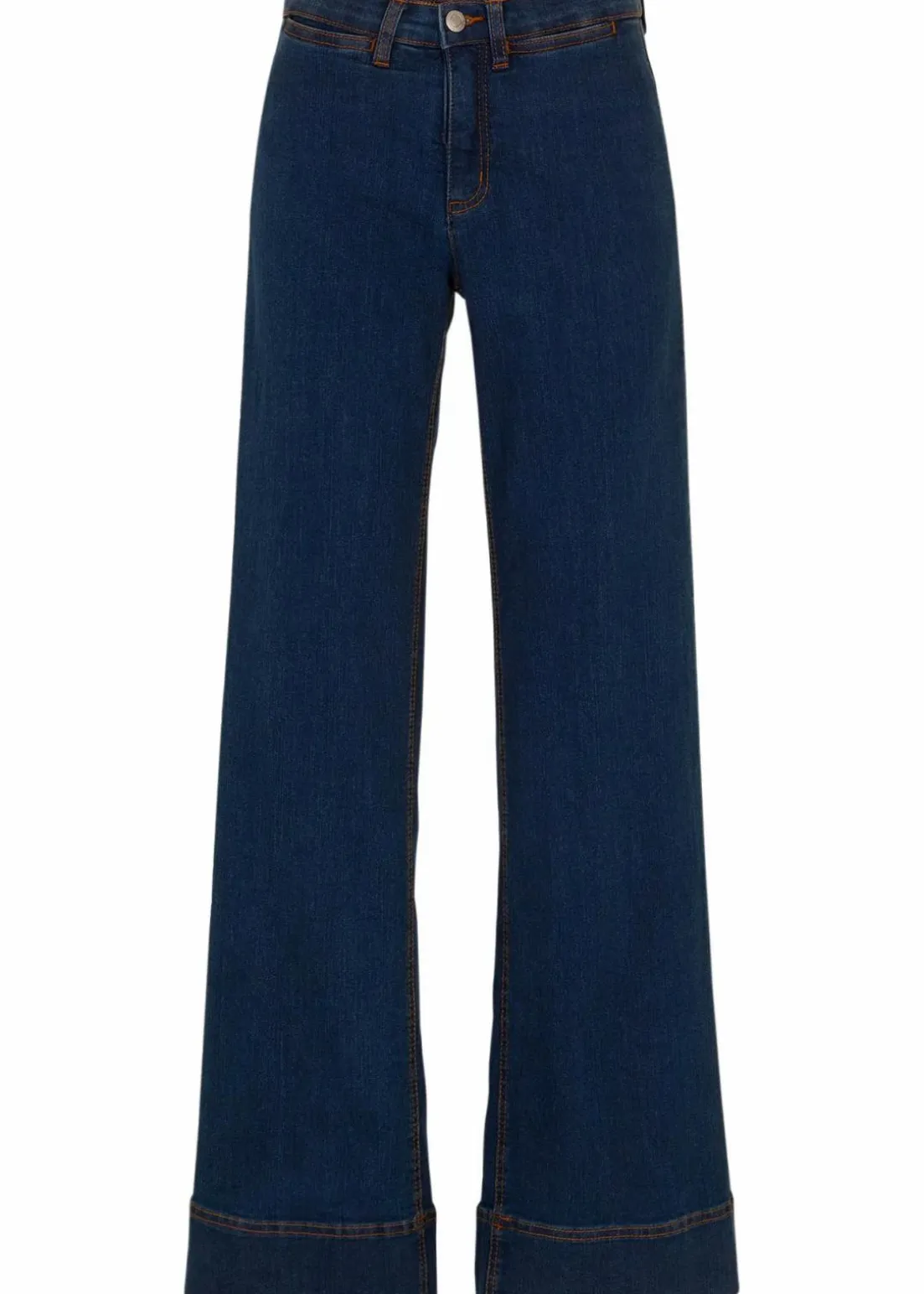 Wide- Leg Jeans Mid Waist, Komfort-Stretch
