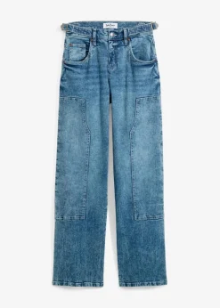 Wide-Leg Jeans Mid Waist