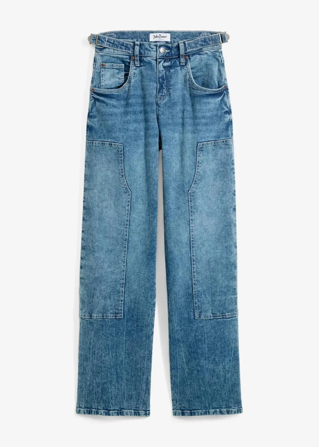 Wide-Leg Jeans Mid Waist