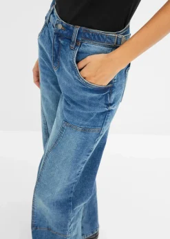 Wide-Leg Jeans Mid Waist