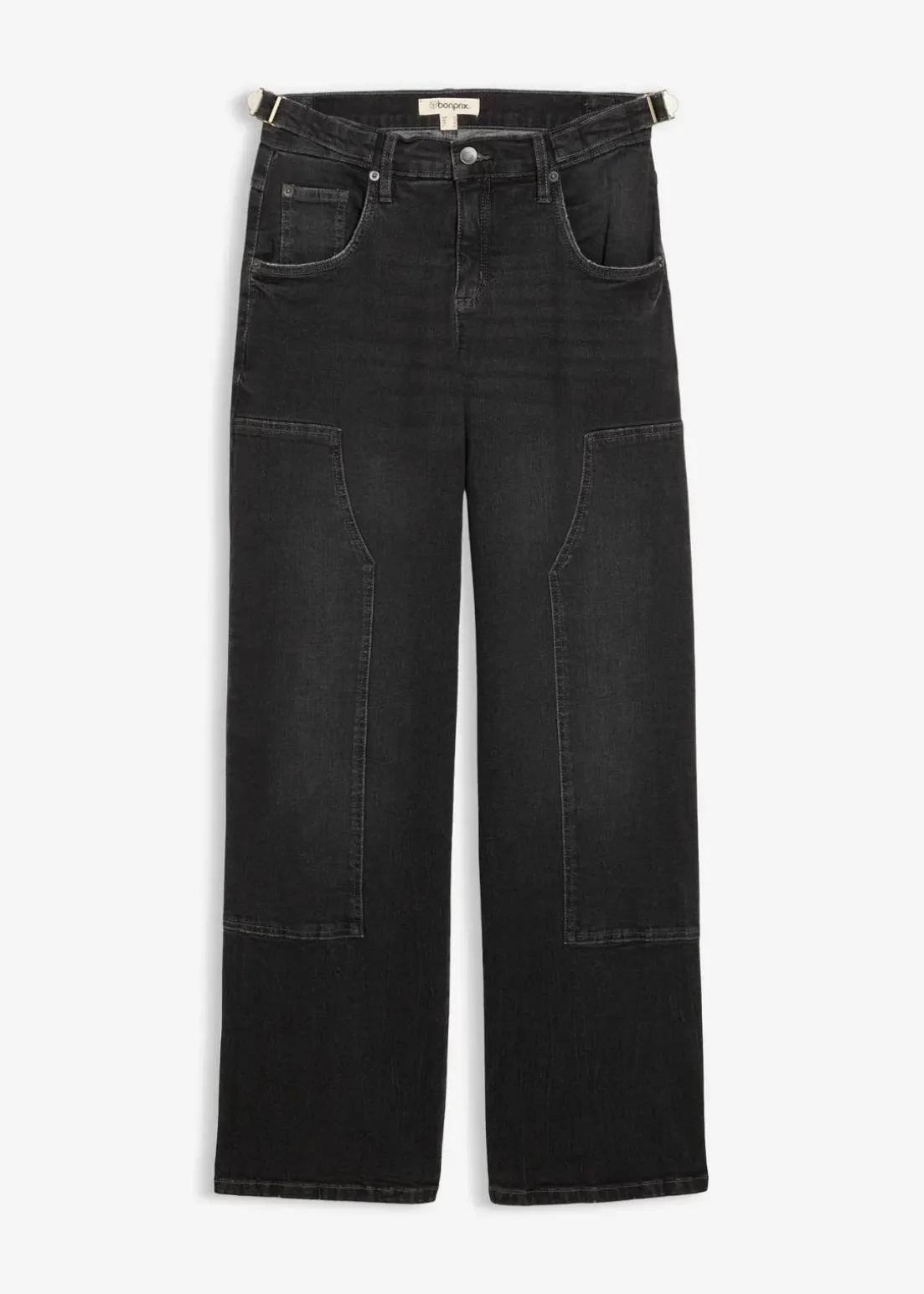 Wide-Leg Jeans Mid Waist