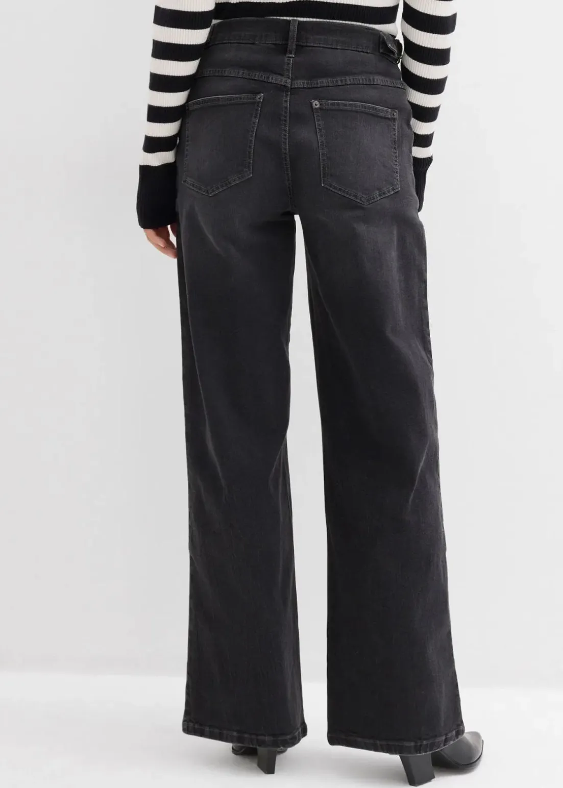 Wide-Leg Jeans Mid Waist