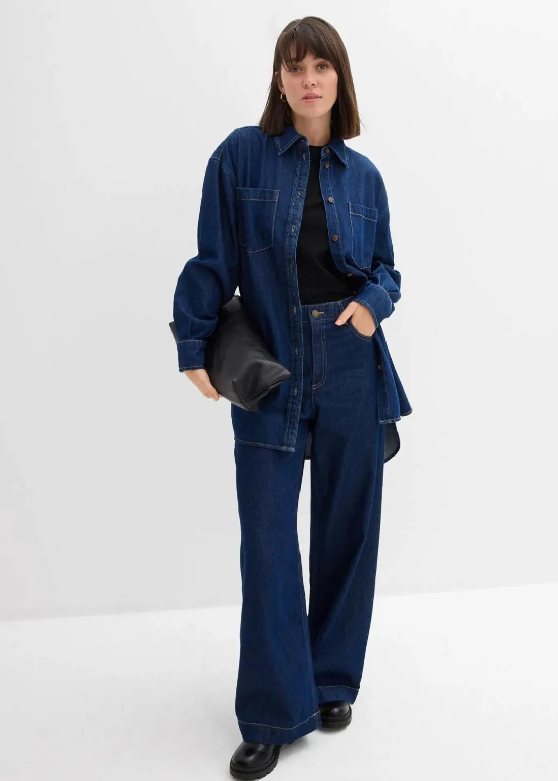 Wide-Leg-Jeans High Waist