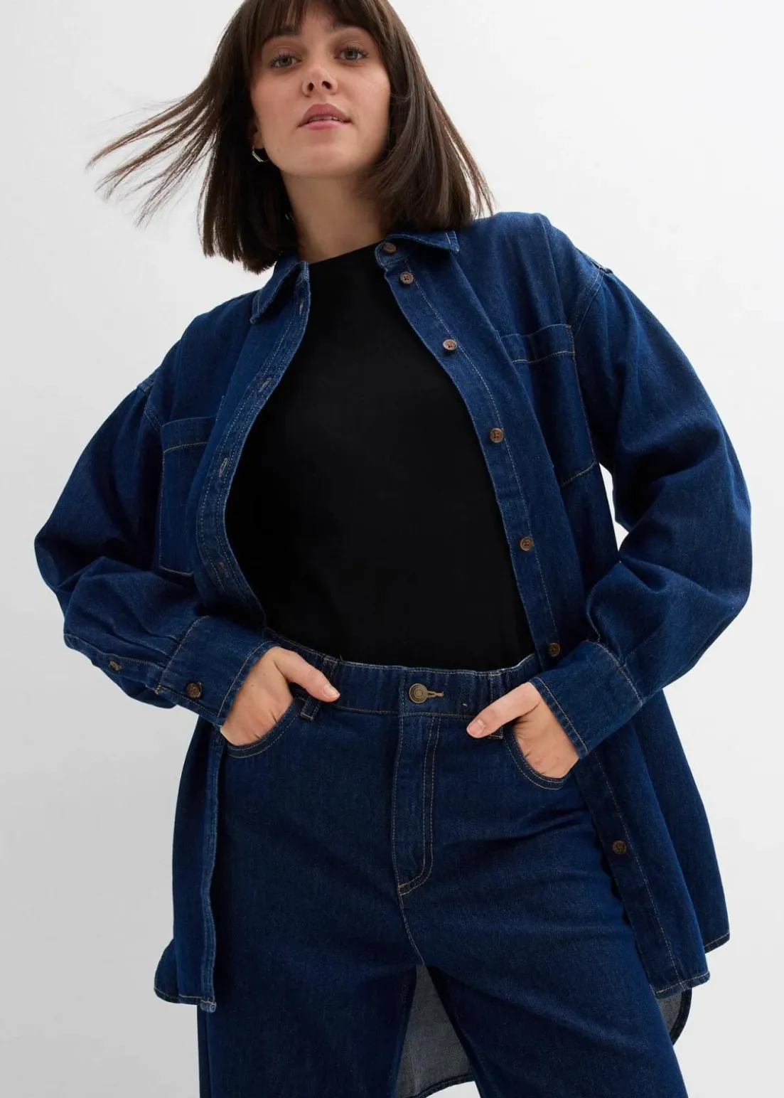 Wide-Leg-Jeans High Waist